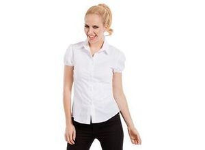 4015101947464 - Bluse mit Kragen für Damen weiß