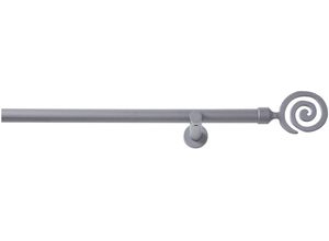 4015161078085 - Vorhangstange Espiral Gr 6 grau (anthrazit) Gardinenstangen Kinder L 240cm Ø 20mm 1 läufig Metall L240cm