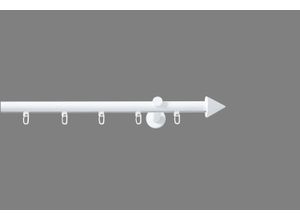 4015161080453 - Innenlaufschiene Punta Gr 5 weiß L200cm Ø20mm Aluminium Metall Gardinenstangen