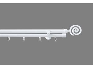 4015161084581 - Kombi-Vorhangstange Espiral Gardinenstangen Gr L 160 cm Ø 20 mm 2 läufig weiß Kinder Gardinenstangen für