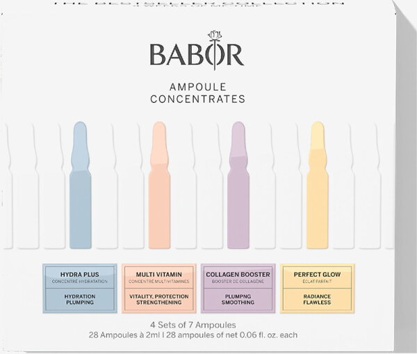 4015165365907 - BABOR Gesichtspflege Ampoule Concentrates Geschenkset Perfect Glow 14 ml + Multi Vitamin 14 ml + Hydra Plus 14 ml + Collagen Booster 14 ml 1 Stk