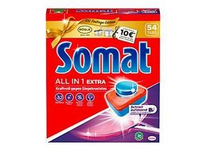 4015200030968 - Spülmaschinentabs All in 1 Extra mit Express-Kraft-Formel & Zitronensäure phosphatfrei blau-rot 54 Tabs in Karton