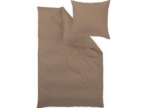 4015210115983 - Bettwäsche Uni-Mako-Satin aus 100% Baumwolle Bett- und Kopfkissenbezug mit Reißverschluss pflegeleicht STANDARD 100 by OEKO-TEX und Made in Green zertifiziert auch ganzjährig geeignet edle Haptik (2 tlg)