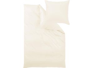 4015210116010 - Bettwäsche Uni-Mako-Satin aus 100% Baumwolle Bett- und Kopfkissenbezug mit Reißverschluss pflegeleicht STANDARD 100 by OEKO-TEX und Made in Green zertifiziert auch ganzjährig geeignet edle Haptik (2 tlg)