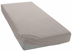 4015210346776 - Spannbettlaken CURT BAUER Jersey Laken Gr B L 90-100 cm x 200-220 cm 1 St Jersey 90-100 x 200-220 cm 20 cm beige (leinen) Uni