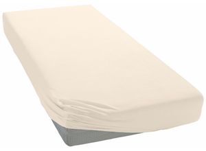 4015210379767 - Spannbettlaken CURT BAUER Jersey Laken Gr B L 90-100 cm x 200-220 cm 1 St Jersey 90-100 x 200-220 cm 20 cm beige (natur) Uni