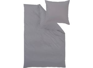 4015210431243 - Bettwäsche Uni-Mako-Satin aus 100% Baumwolle Bett- und Kopfkissenbezug mit Reißverschluss pflegeleicht STANDARD 100 by OEKO-TEX und Made in Green zertifiziert auch ganzjährig geeignet edle Haptik (2 tlg)