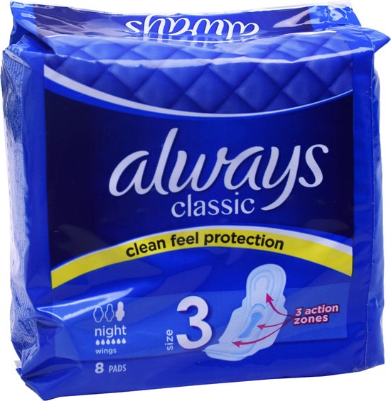 4015400260837 - Classic Night - Clean Feel Protection - 1 x 8 Stück