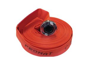 4015448746829 - Promat - Bau- Industrieschlauch Innen-Ø 75 mm Länge 20 m leuchtorange