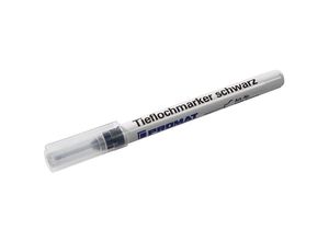 4015448912958 - Tieflochmarker schwarz 1 mm Rundspitze dünne Spitze 20mm wasserfest 1 Stk - Promat