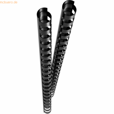 4015468123716 - GENIE Spiralbinderücken 10mm schwarz 25 Stk