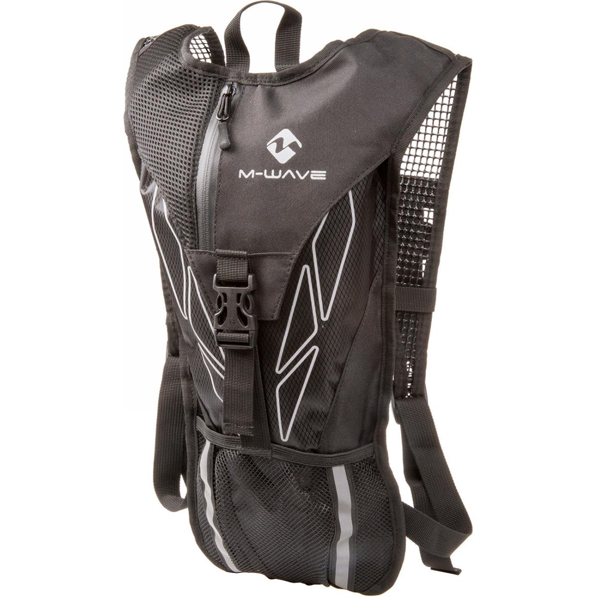 4015493120162 - M-Wave Maastricht H2O Rucksack Reflektierend Schwarz-Grau 4+2L Isoliert