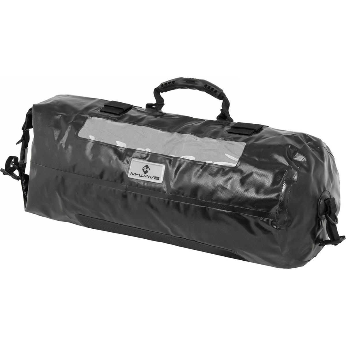 4015493120629 - Wasserdichte Hudson Bay Tasche 28L Schwarz mit Rollverschluss und Reflektoren - M•Wave