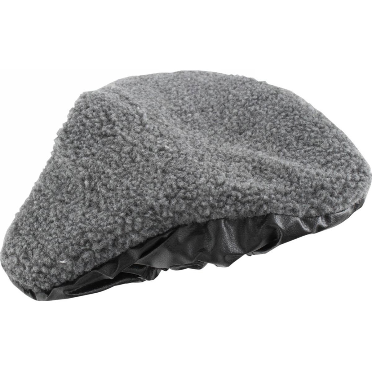 4015493130185 - Wendedecke für Sattel 240x270 mm aus grauem Kunstfell und schwarzem Kunstleder