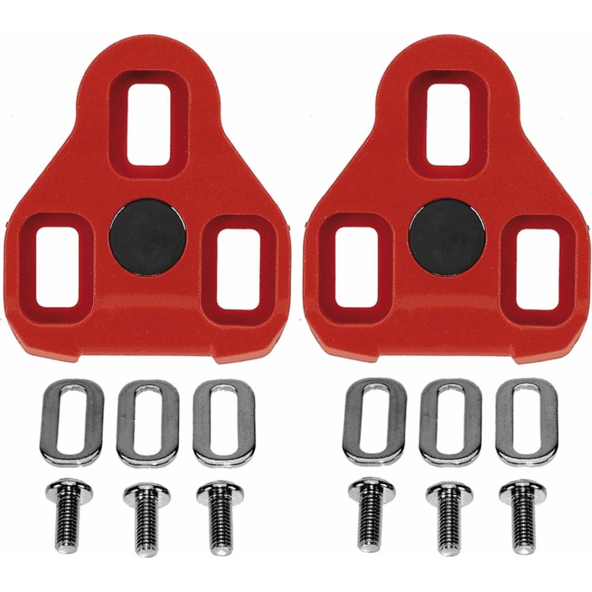 4015493310433 - E-ARC10 Pedalplatten Rot 7° für Straßenfahrräder Look Keo kompatibel