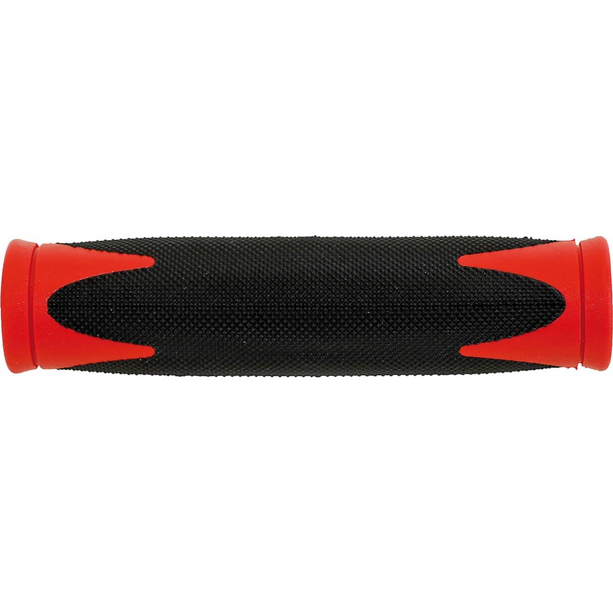 4015493410089 - VELO Griffe 130mm Schwarz Rot mit Komfort und Stoßdämpfung D2