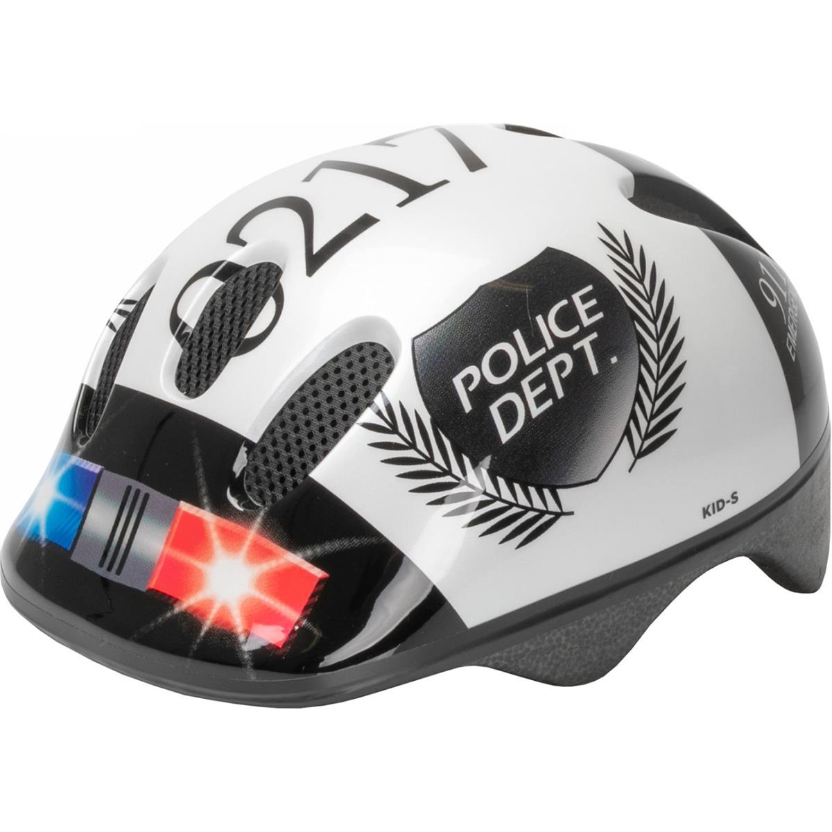 4015493731979 - Kinderhelm KID-S Polizei Schwarz Weiß Größe S (52-57 cm)