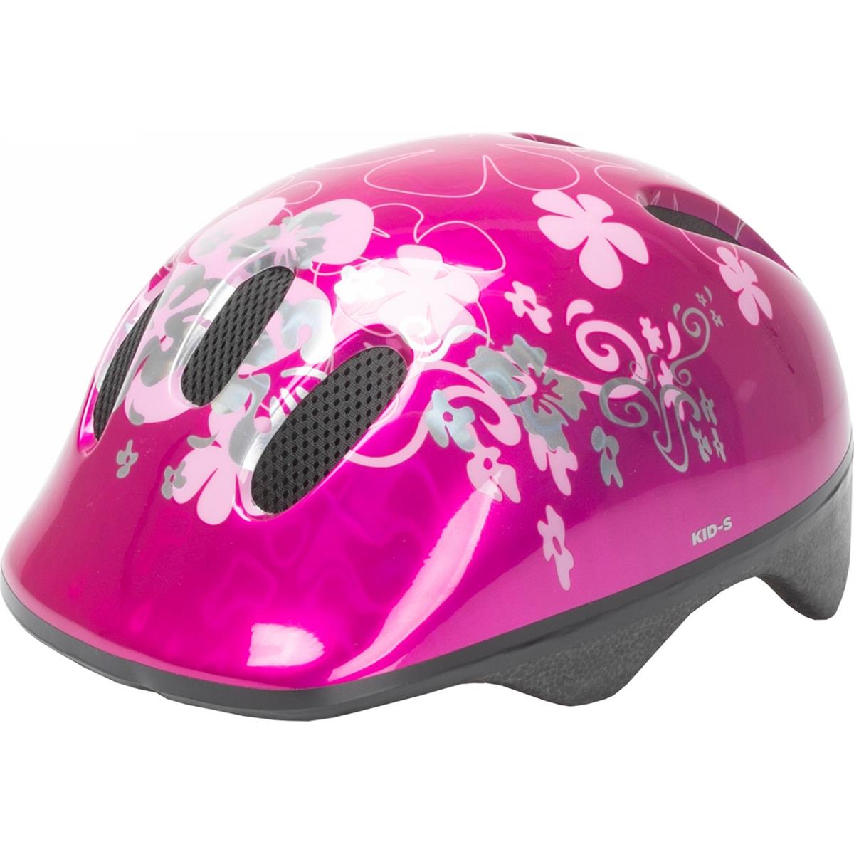 4015493732952 - M-Wave Kinderhelm Blume Rosa mit Visier Größe S (52-57 cm) EN-zertifiziert