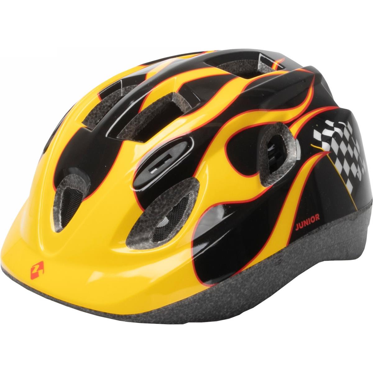 4015493734246 - Junior Helm Mighty Race Schwarz und Gelb Größe S (52-56 cm) - Höchste Sicherheit für Radfahrer