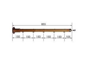 4015510001467 - Treba B46 WoodTec Geländerstab Buche versiegelt Ø42 x 855mm