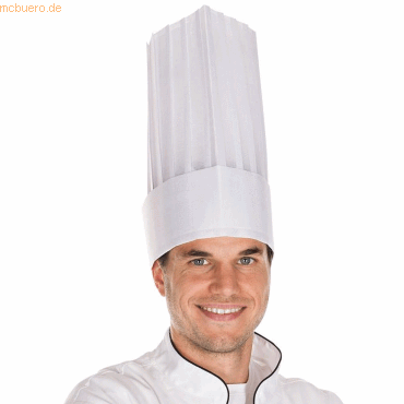 4015544009514 - 5 x Kochmütze Le Grand Chef verstellbar 25cm weiß VE=10 Stück