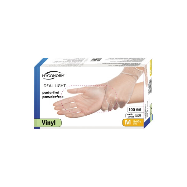 4015544268591 - Einmalhandschuhe Hygonorm Ideal Light 26859 Lebensmittelecht transparent Größe M 8 Vinyl 4015544268591 26859 100 Stück