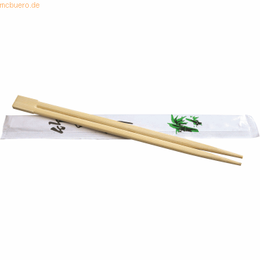 4015544389302 - NATURESTAR Bio Essstäbchen 21 cm Essbesteck zum Greifen von Essen ohne Messer und Gabel 1 Packung = 100 Stück natur