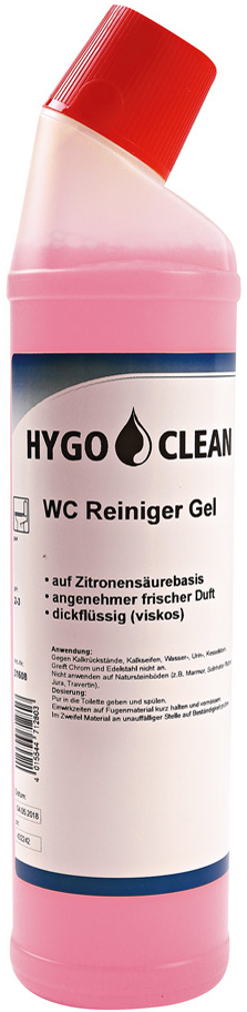 4015544712803 - HYGOCLEAN WC-Reiniger Gel Zitrus 750 ml Flasche