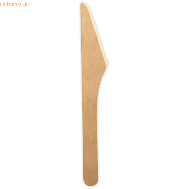 4015544716375 - NATURESTAR Einwegmesser 16 cm Holzmesser aus Birkenholz 1 Packung = 100 Stück