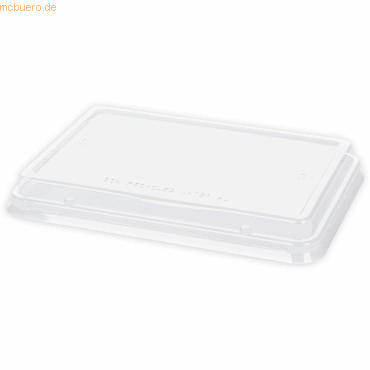 4015544716597 - NATURESTAR Deckel für Einwegschale Classico 237 x 163 mm Einwegdeckel aus 80 % recycelten PET-Flaschen 1 Packung = 40 Stück