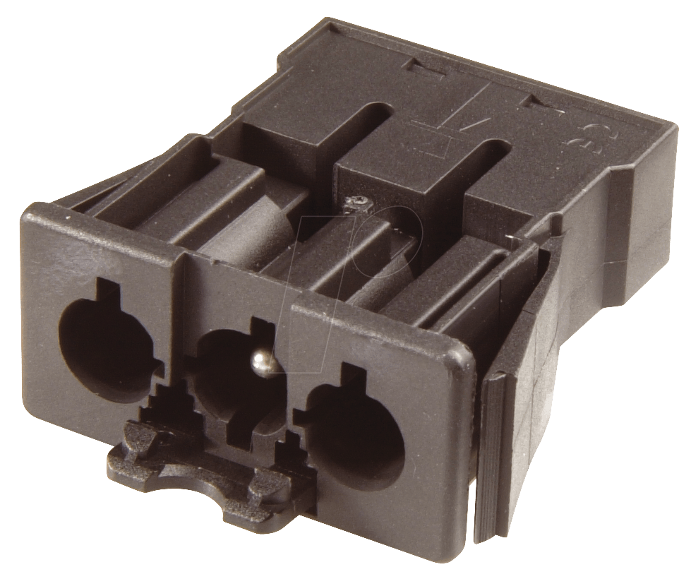 4015573398887 - GST 18-3F S2-SW - Stecker Snap-in - 3-polig schwarz Federkraftanschluss