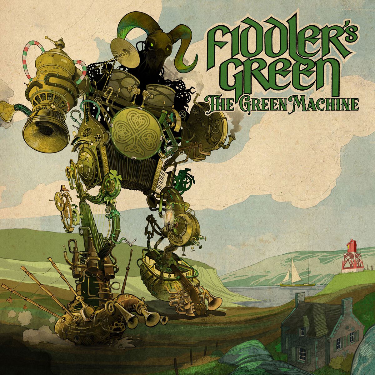 4015698800081 - Fiddlers Green The green machine CD multicolor