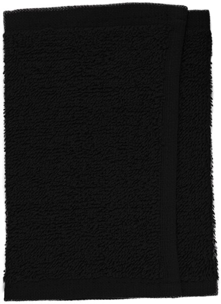 4015788430136 - Frottee-Gesichtstuch Schwarz 30 x 15 cm