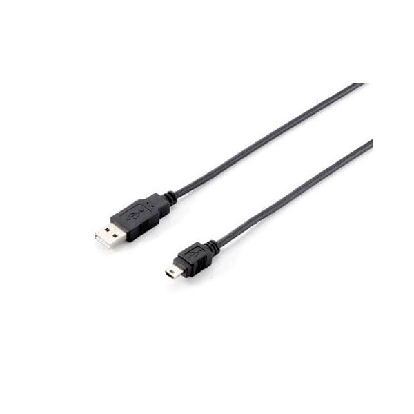 4015867107829 - USB Kabel 20 A -  mini B St St 180m schwarz Polybeutel 4015867107829 Equip