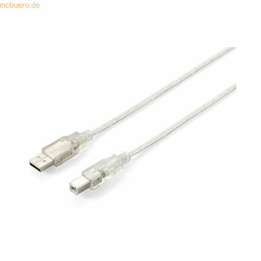 4015867108017 - DIGITAL DATA USB 20 Anschlusskabel A-Stecker  B-Stecker 3m transp 128651