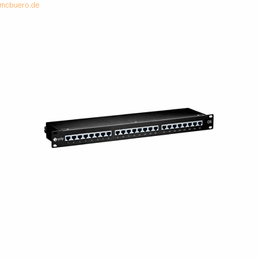 4015867111567 - Equip - Patchpanel 24 Ports Kategorie 6 geschirmt Farbe schwarz