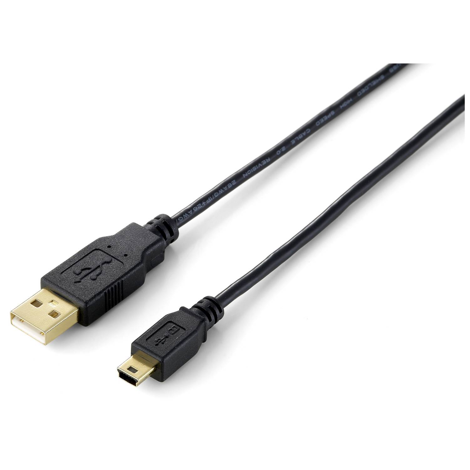 4015867156339 - Equip Kabel USB-A 20 -> mini  B St St  300m        schwarz Blister