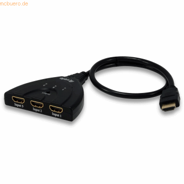 4015867157466 - Equip HDMI Switch - Video Audio-Schalter - 3 Anschlüsse