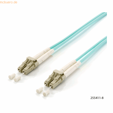 4015867170489 - Equip LWL Patchkabel LC->LC  050m Multimode Duplex OM3 turq Polybeutel