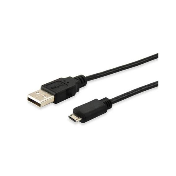 4015867173411 - USB Kabel 20 A -  Micro B St St 100m schwarz Polybeutel 4015867173411 Equip