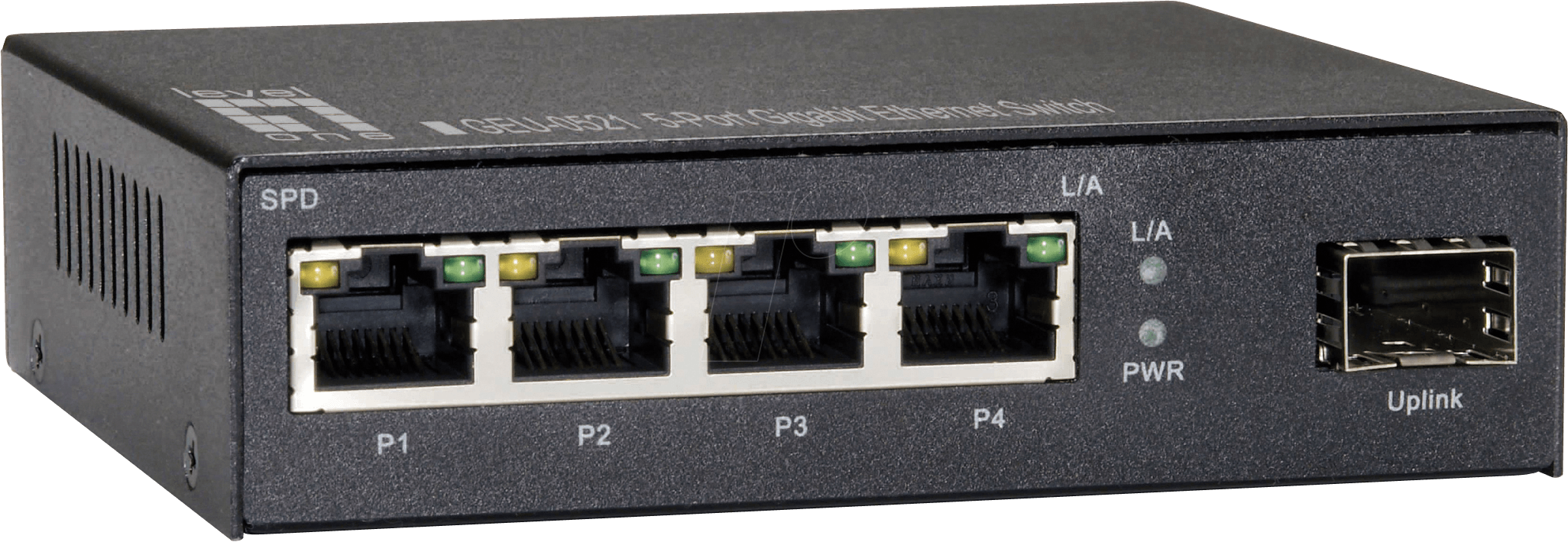 4015867173480 - GEU-0521 Levelone Switch 4x Ge Geu-0521 1xgsfp Metall 40158