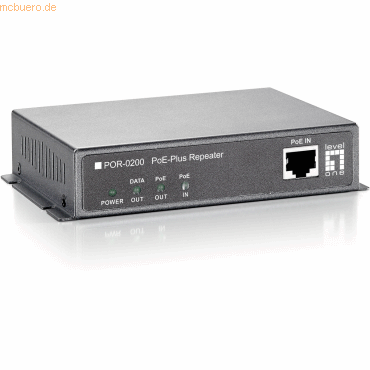 4015867185575 - LevelOne 1x FE PoE-Repeater POR-0200                    PoE