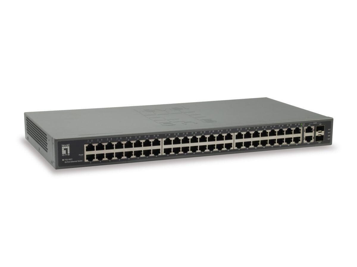 4015867198407 - Switch 48 Fast Ethernet-Port + 2 Gigabit-Ports SFP RJ45 unmanaged (FGU-5021)