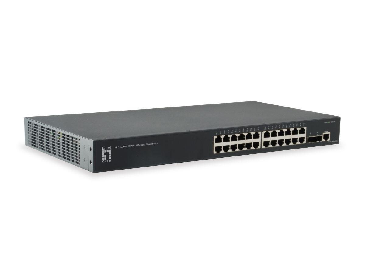 4015867203057 - GTL-2661 Netzwerk-Switch Managed L2 Gigabit Ethernet (10 100 1000) Schwarz 4015867203057