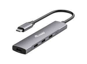 4015867230527 - Equip 128963 4 Port USB-C® (USB 32 Gen 2) Multiport Hub Schwarz Silber