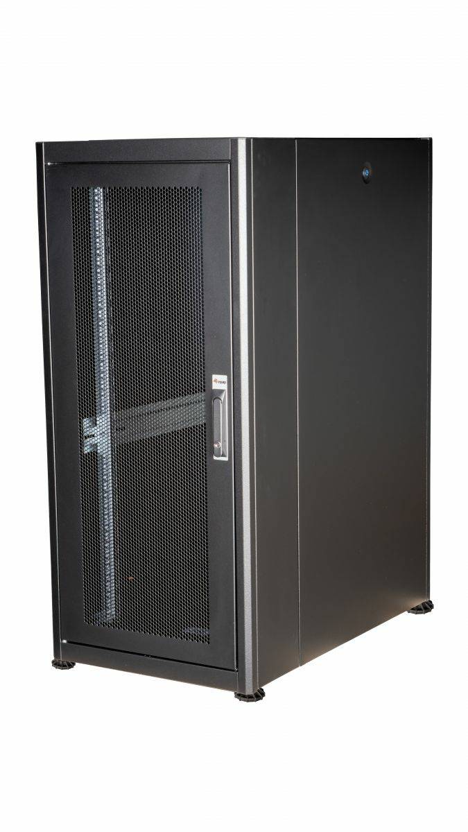 4015867231876 - Equip Serverschrank 19  26U 600x1000mm gelochte Tür Schwarz (Speditionsversand)