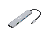 4015867234242 - Equip USB-C 7-in-1 Multifunktionsadapter HDMI 4K 60Hz USB 32 Gen1 x 3 TF MICRO SD 100W USB PD