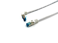 4015867235126 - Equip Cat6A S FTP Patchkabel gewinkelter zu geradem Stecker 10 m Weiß