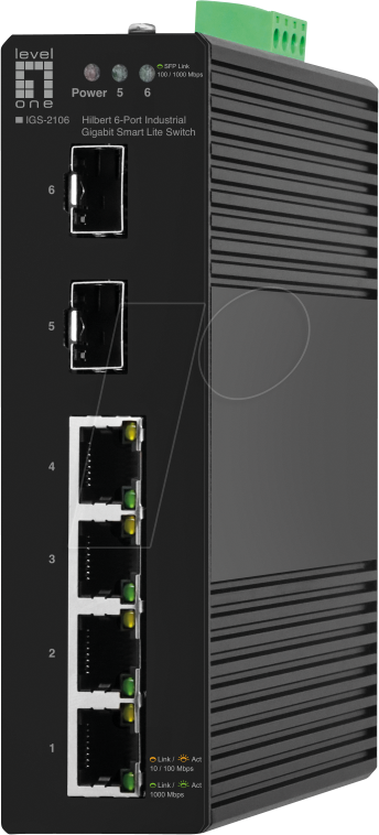 4015867236161 - LEVELONE IGS2106 - Switch 6-Port Gigabit Ethernet SFP