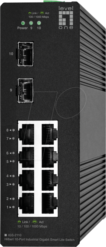 4015867236208 - LEVELONE IGS2110 - Switch 10-Port Gigabit Ethernet SFP